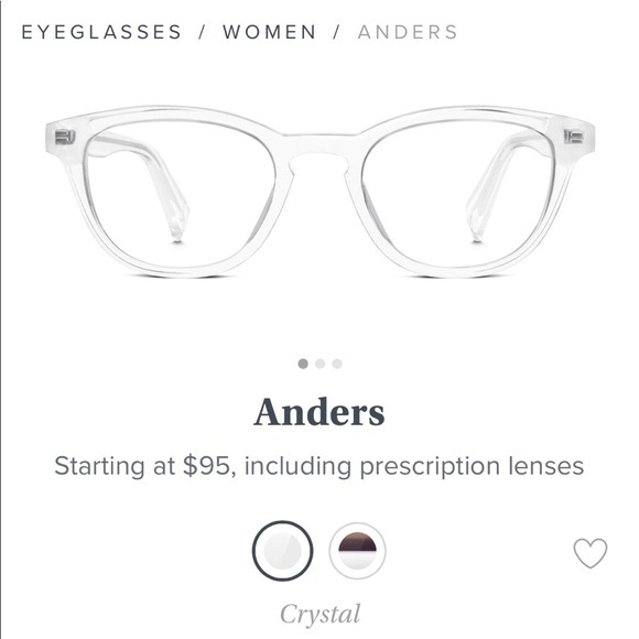 Warby Parker Accessories - WARBY PARKER Anders Crystal Frame